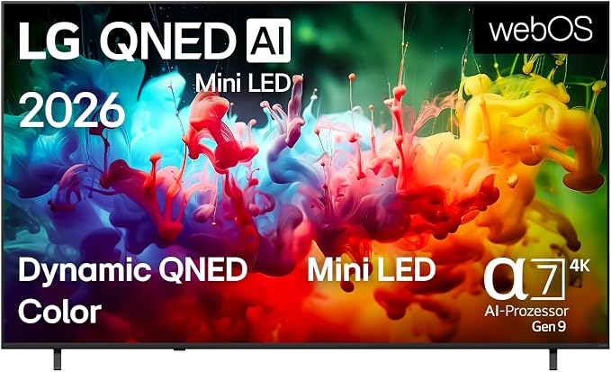 LG 65QNED7EB3C 65″ 4K QNED Mini-LED AI-Fernseher mit webOS 26 & α7 Gen9 Prozessor – 2026