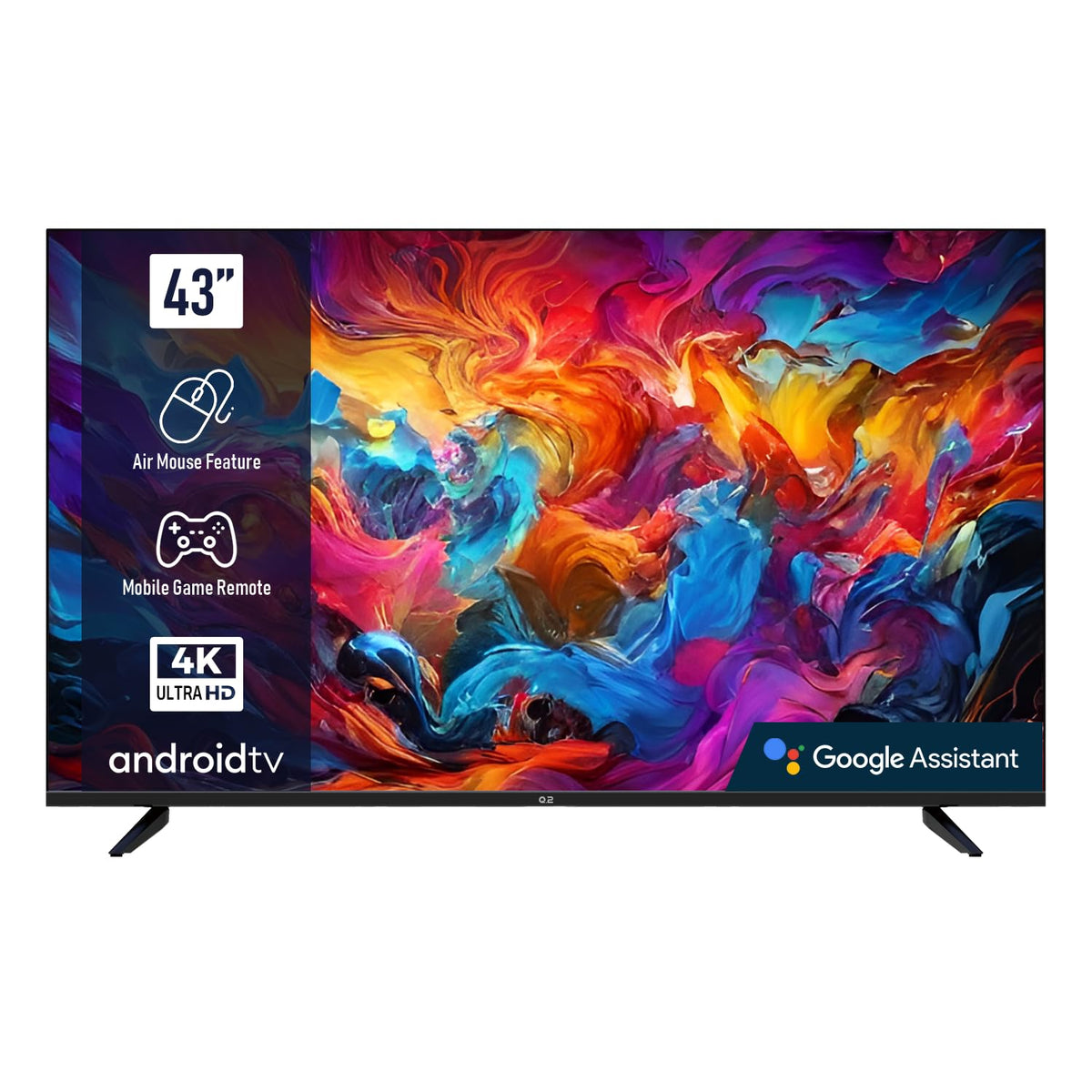 V.2 4319 43″ 4K UHD Android Smart-tv met HDR10, Chromecast & spraakbediening