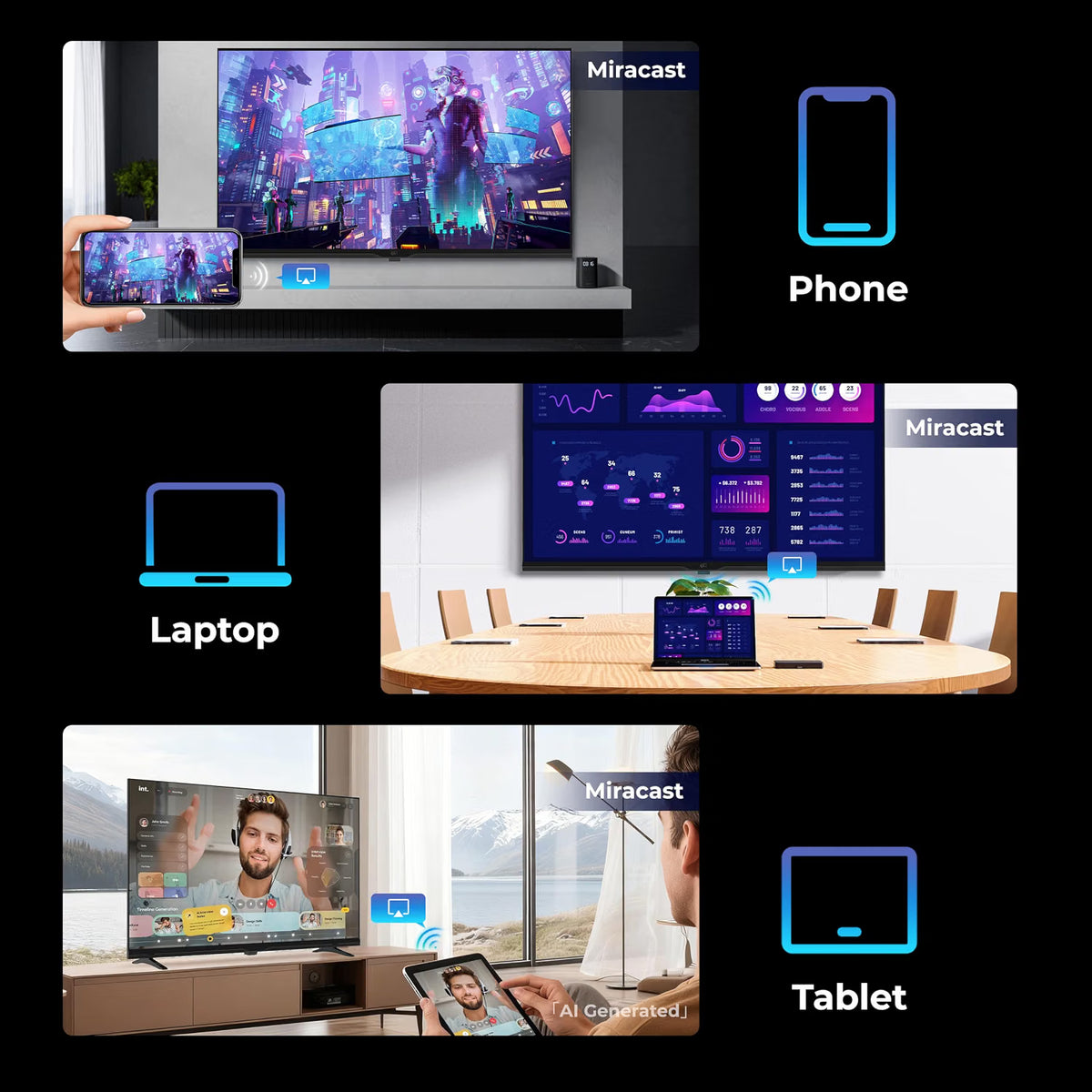 FPD 32″ HD Smart-tv met Tizen OS, HDR10, Dolby Audio & Chromecast