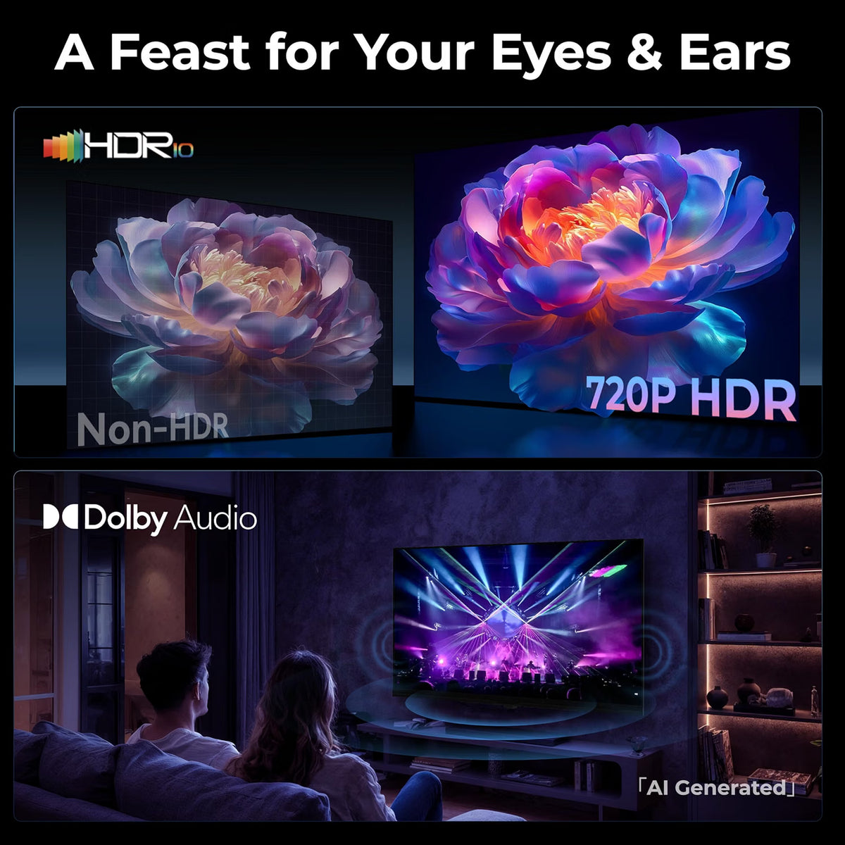 FPD 32″ HD Smart-tv met Tizen OS, HDR10, Dolby Audio & Chromecast